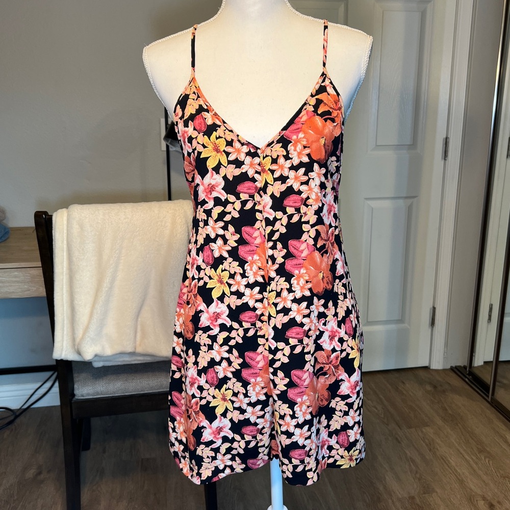 Planet Blue Hawaiian Tropical Flower Romper - Size XS